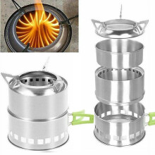 Sobă de camping pe lemne, pliabilă portabilă, pentru exterior