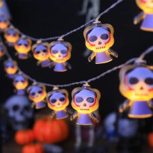 Halloween Dödskalle Ljusslinga LED Inomhusdekoration 3 meter