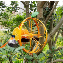 Mangiatoia per colibrì in metallo Donemore per esterni, da appendere in giardino.