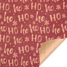 Papier cadeau de Noël kraft vintage, 20 feuilles