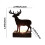 Christmas tealight candle holder rustic metal deer 3