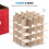 Boîte de rangement pour décorations de Noël avec compartiments ajustables 4