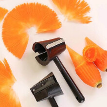 Coupe-fleurs rotatif Donemore - Raboteuse à fil entonnoir, éplucheuse à carottes, trancheuse à spirales de carottes