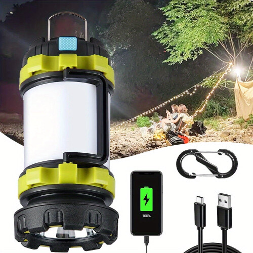 LED-Campinglaterne, 6 Modi, 4000 mAh, tragbar, Notfall