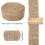 Jute-Fransenborte, 1,46 Zoll breit, 5,5 Yards 2