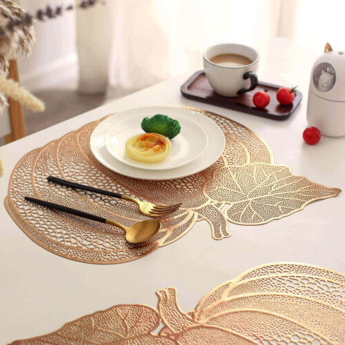 YANHAIGONG Pompoen Placemats Herfst Oogst 4-pack
