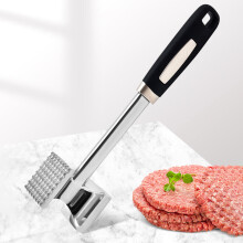 Martillo ablandador de carne de acero inoxidable de doble cara
