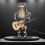 Luminária vintage em formato de robô com microfone e guitarra. 1