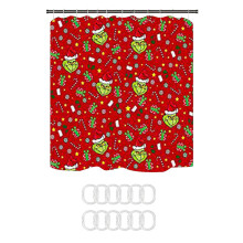 Juego de alfombrillas de baño con adornos navideños del Grinch para el árbol de Navidad