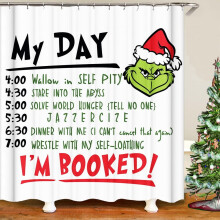 Juego de alfombrillas antideslizantes para inodoro con decoración de árbol de Navidad del Grinch