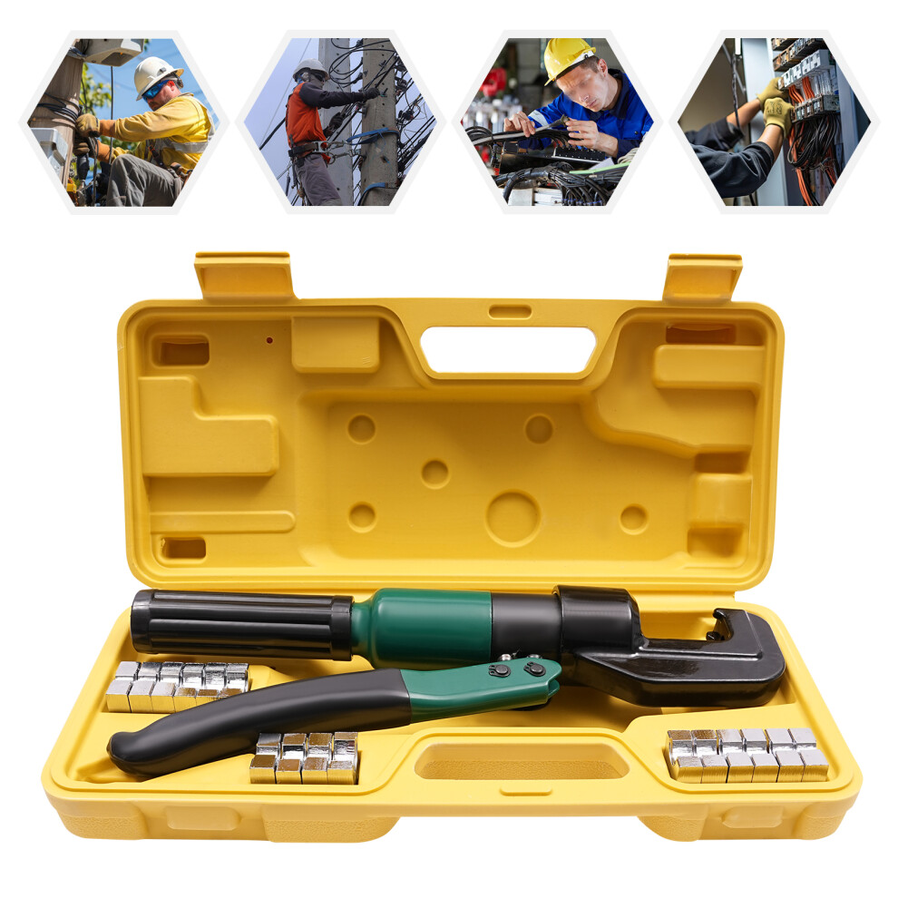 Hand Operated Hydraulic Crimping Tool Hydraulic Crimper With 8 Pairs Of Dies 743169278100