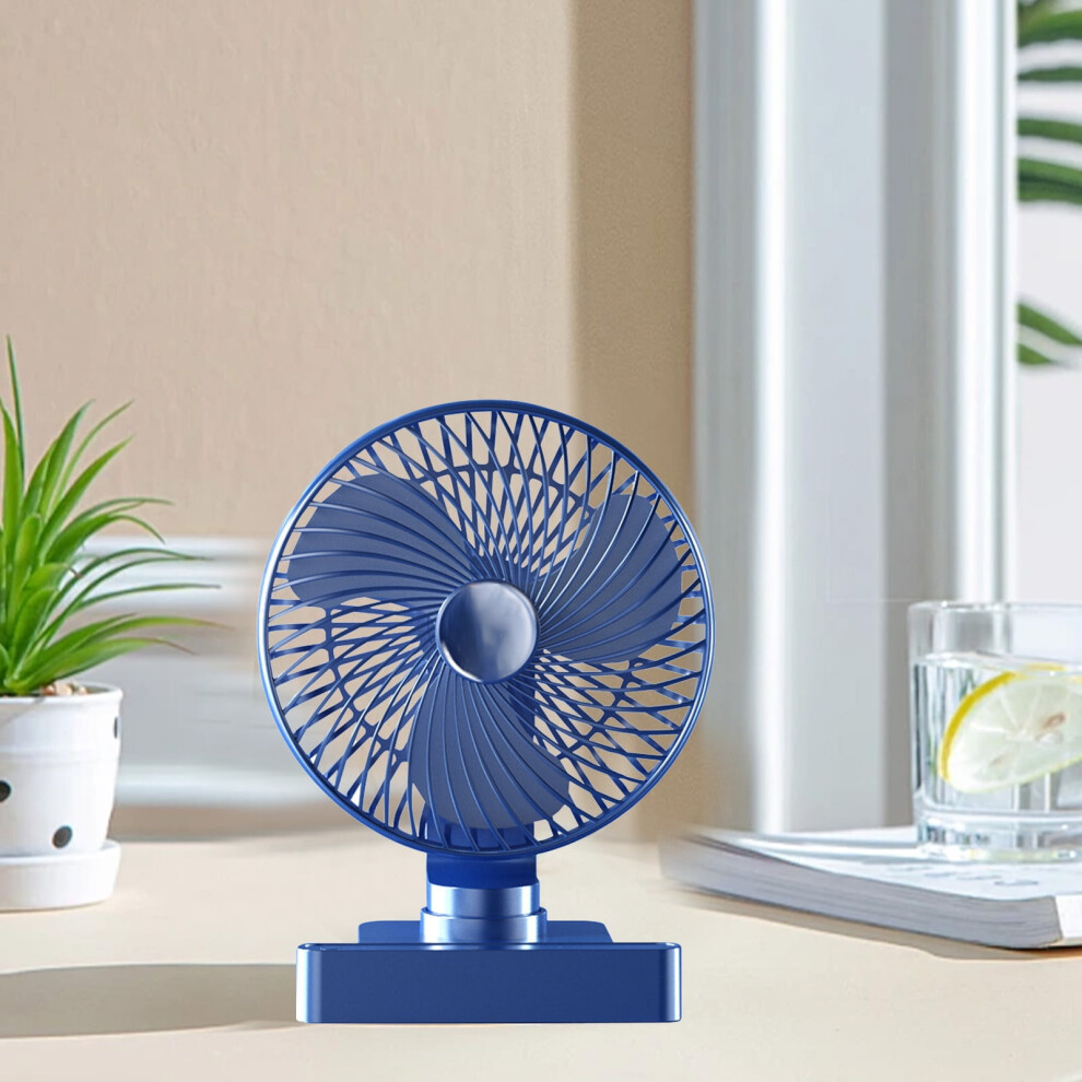 Yanhaigong Desktop Fan Rechargeable Led 180 Tilt 3-Speed 301029657375