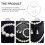 Conjunto de colar de pérolas para casamento: colar, brincos e pulseira. 2