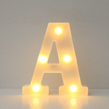 Lettres lumineuses LED Donemore Alphabet, lettres de l'alphabet lumineuses pour la décoration de la maison, des fêtes et des mariages, à poser ou