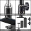 Bordsstativ för DSLR-kamera, 2-pack, 13,7–23,2 tum 2