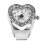 Reloj de cuarzo con forma de corazón y anillo elástico (1 unidad) 3