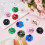 Applique florale à paillettes et strass (20 pièces) 4
