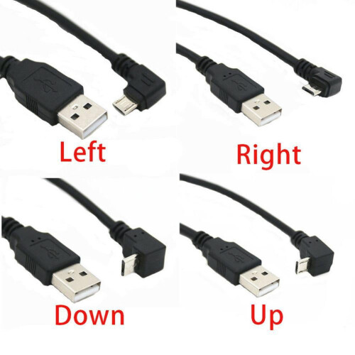 Καλώδιο Micro USB, υποδοχές αριστερής/δεξιάς γωνίας 90 μοιρών 2