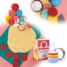Tampon à biscuits de Noël Capino, moule à biscuits de Noël, ensemble de pâtisserie en relief