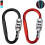 Aluminium-Karabinerhaken mit D-Ring-Verschluss (2er-Pack) 1