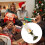 LED flammeløse bloklys med julemandsdesign, batteri 4