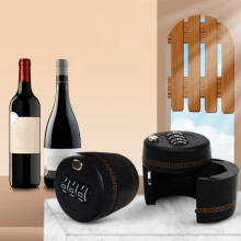 Weinstopper aus Kunststoff mit Zahlenschloss (1 Stück)