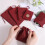 Juteposer mørkerøde 16 stk. 9-16 cm snørepose 3