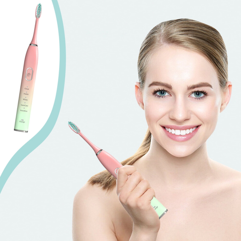 Ympuoqn Electric Toothbrush IPX7 Waterproof 5 Modes 2 Brush