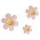Aimants de réfrigérateur en forme de fleur, lot de 3 (3 pièces) 4