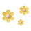 Aimants de réfrigérateur en forme de fleur, lot de 3 (3 pièces) 5