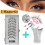 Magnetische wimperkruller met clip, set van 5 paar 5