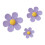 Aimants de réfrigérateur en forme de fleur, lot de 3 (3 pièces) 7