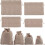 Juteposer mørkerøde 16 stk. 9-16 cm snørepose 8