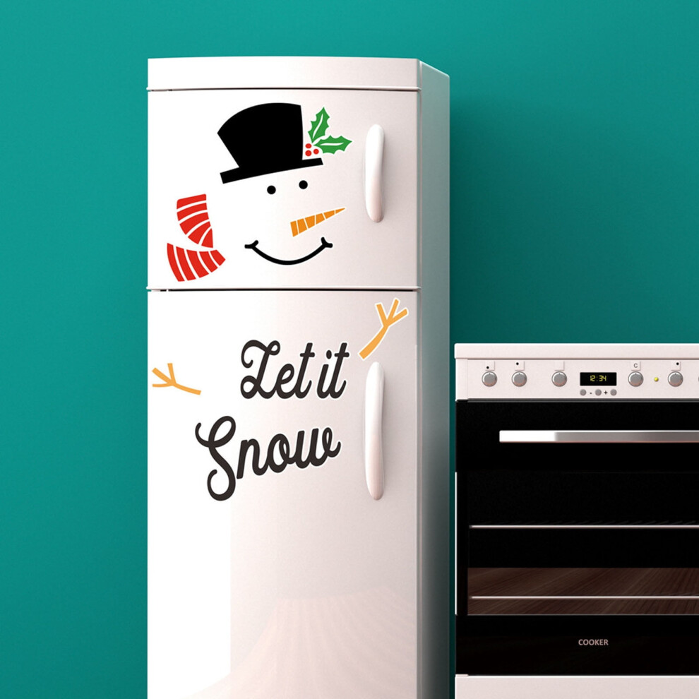 Christmas Snowman Magnetic Sticker For Fridge Door Wall 1 301029661686