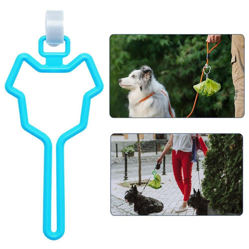 Porte-sacs à déjections canines mains libres avec clip réglable 2