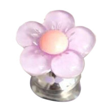 Flower-shaped toilet flush button helper Y6H2