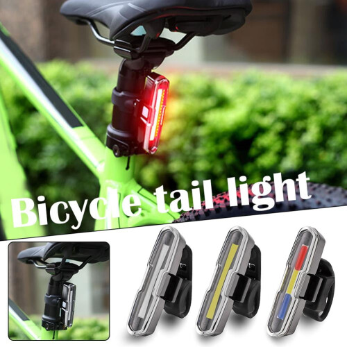 COB LED bike tail light USB-rechargeable 1 piece 1
