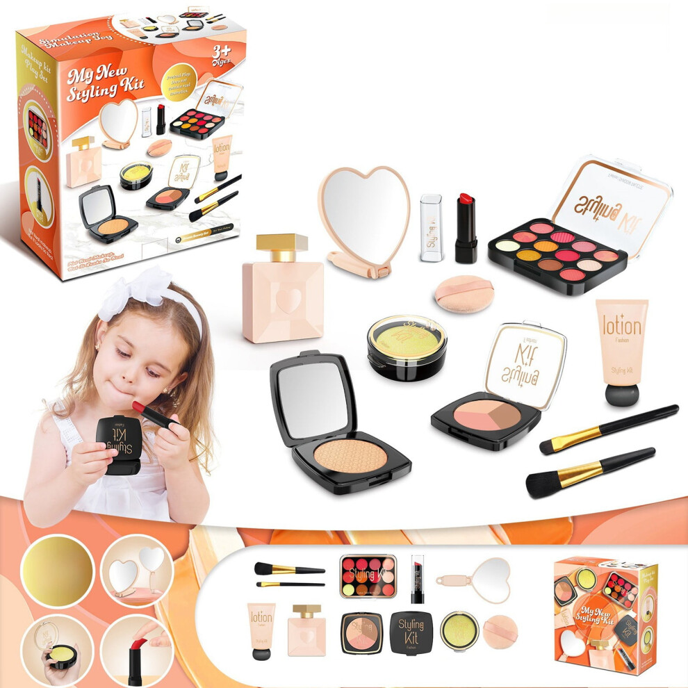 Capino toddler makeup kit for girls, kid-friendly pretend