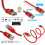 Καλώδιο Patch RJ45Cat6Ethernet Μικτά Χρώματα 0,5ft 4
