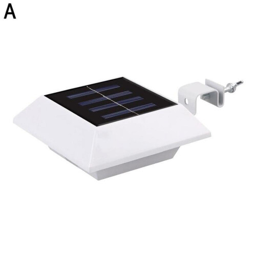 Kit com 6 Luminárias Solares de LED para Calha e Montagem em Parede Externa