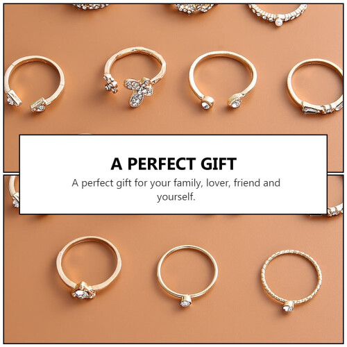 Edelstahlring-Set, 10-teilig 2