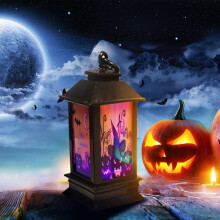 Donemore Halloween2 stk. glødende nattlys, Halloween-opplyste dekorasjoner innendørs, LED-lys Halloween-dekor til fester, bord, innendørs, soverom