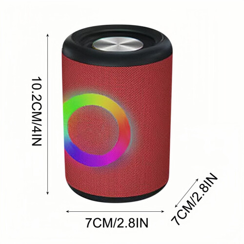 Caixa de som Bluetooth Fankiway com luzes coloridas e 2