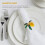 Rond de serviette citron jaune décoratif (6 pièces) 5