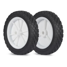 2 Pack 7 Inch Wheels Hand Trucks Wheels, Replacement Wheels Fit for Lawn Mower Wagon Utility Cart
