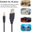 Nabíjecí kabel USB na 2,5mm samec pro sluchátka JBL Synchros 5