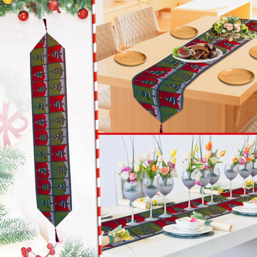drapeaux de table de Noël, décorations pour les fêtes de fin d'année 1