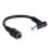 Rund Jack til stik Pigtail Sort 7,4x5,0mm til 4,5x3,0mm 1