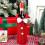 Weihnachtspulloverhülle aus Samtplüsch, 1-teilig 1
