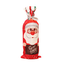 Christmas wine bottle cover bag red wine1piece